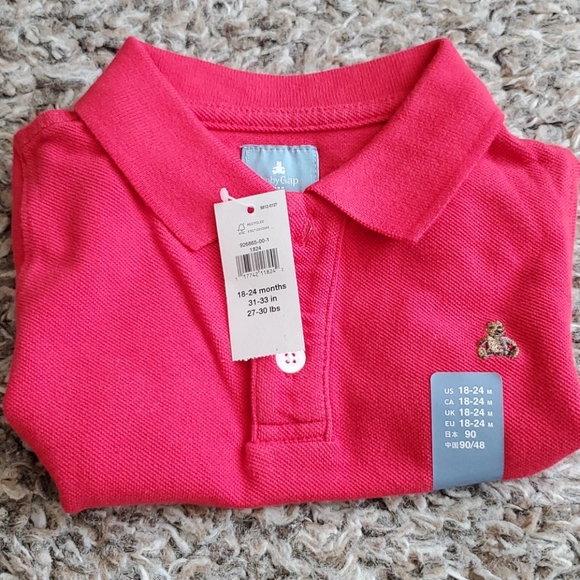 Brand New Red Baby Gap Polo Onsie - Picture 3 of 3